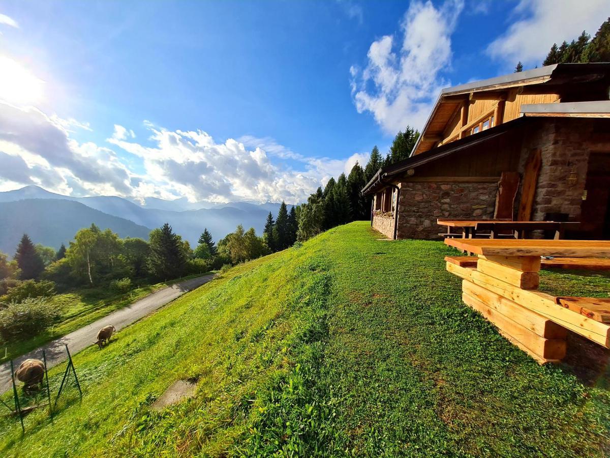 Chalet Chapeau Rar Castel Condino Eksteriør billede